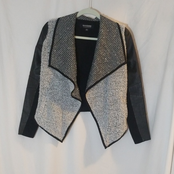 CoffeeShop Open Front Knit Cardigan Small - Picture 1 of 8